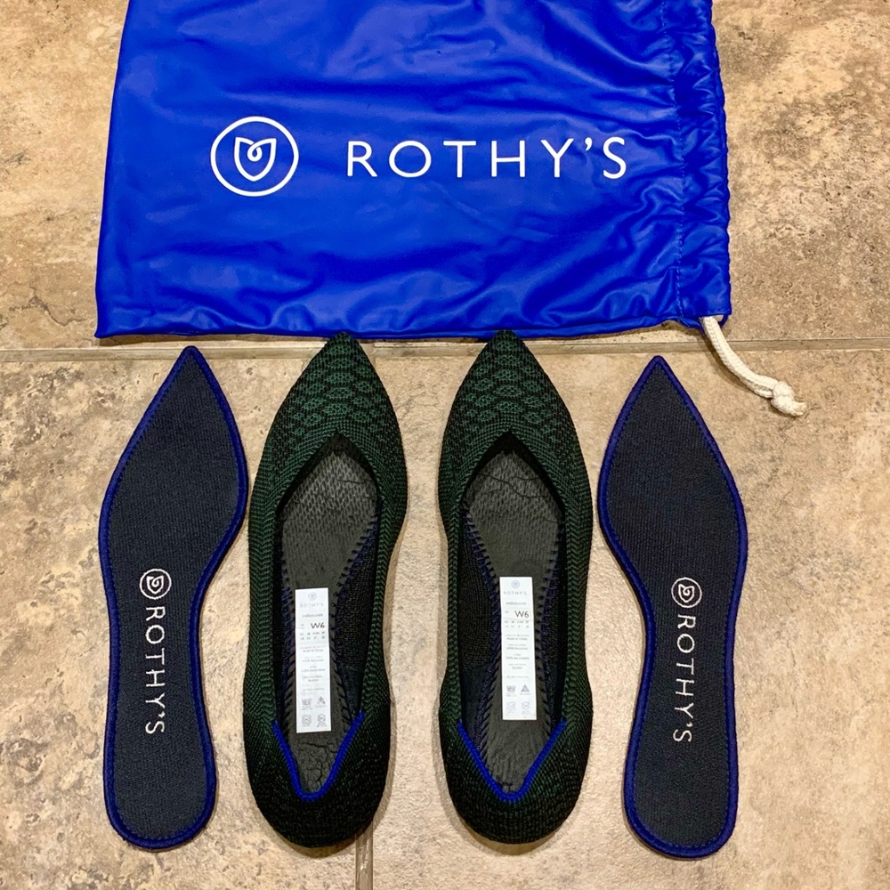 Veuc/Like New- Rothy’s Emerald Python Points Size… - image 2